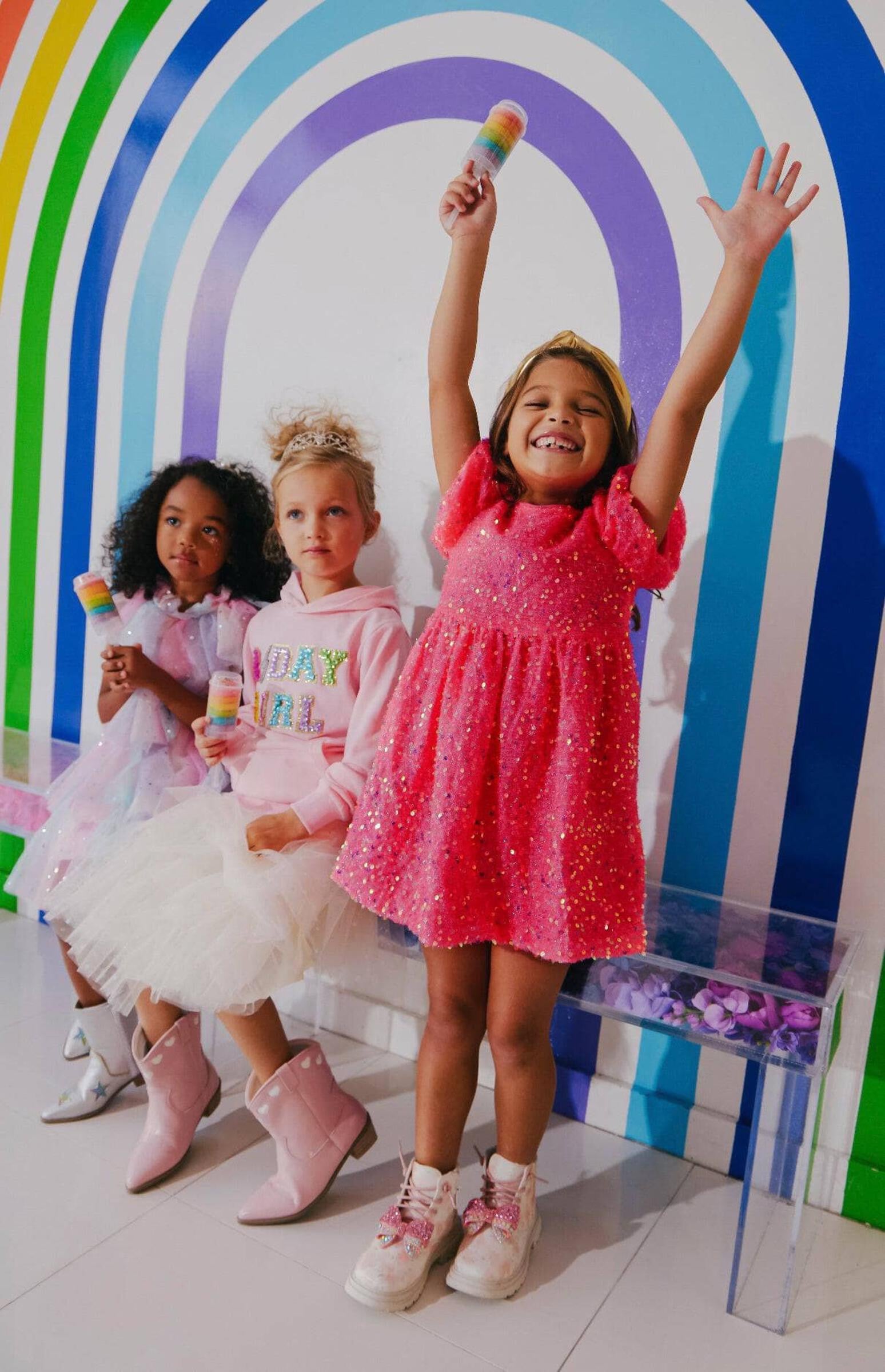 lola and the boys red sequin dress Lola + The Boys Scarlet Party Dress, 8