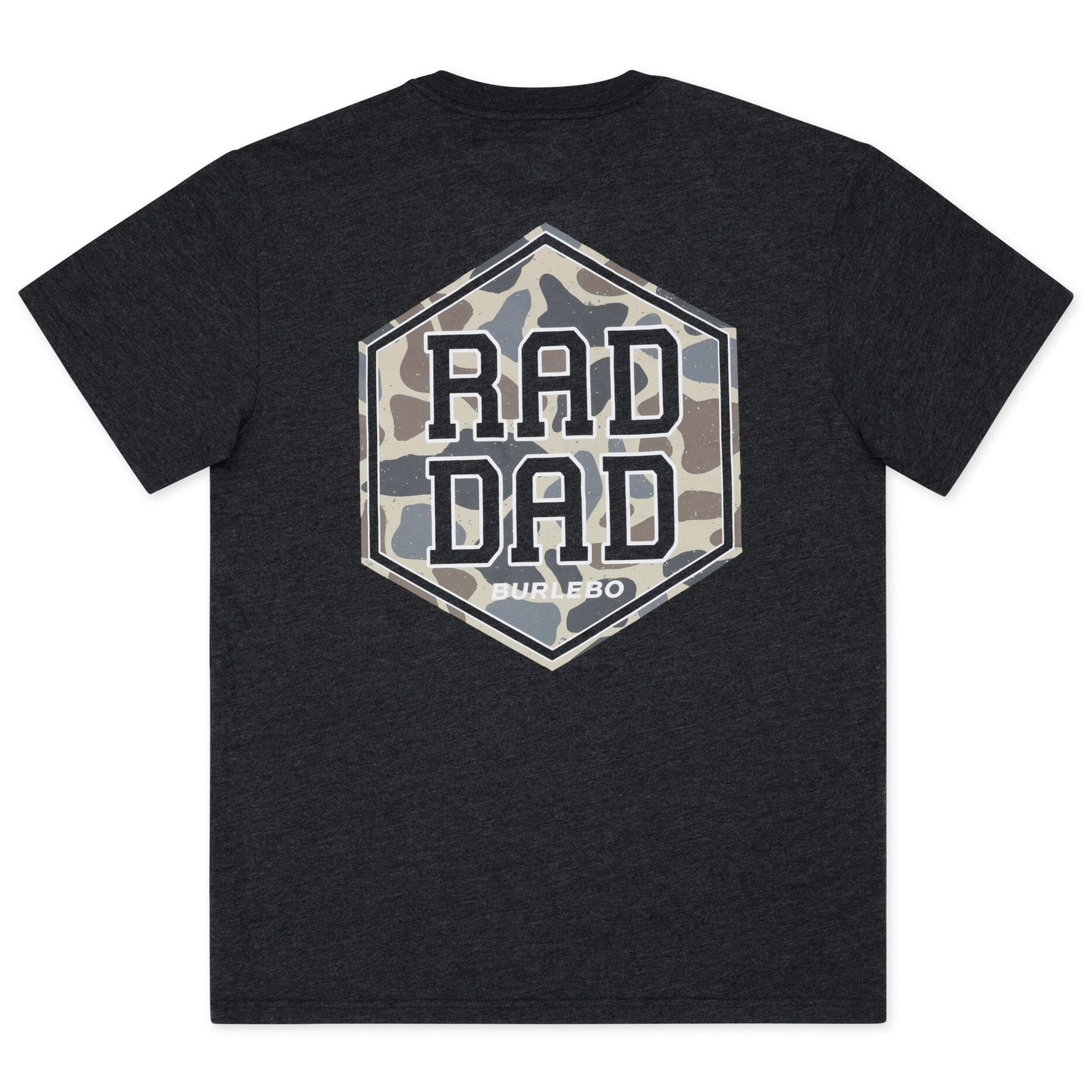 Burlebo Short Sleeve Tee | Rad Dad | Heather Black