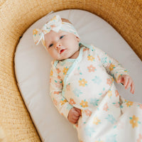 Copper Pearl Newborn Knotted Gown | Daisy