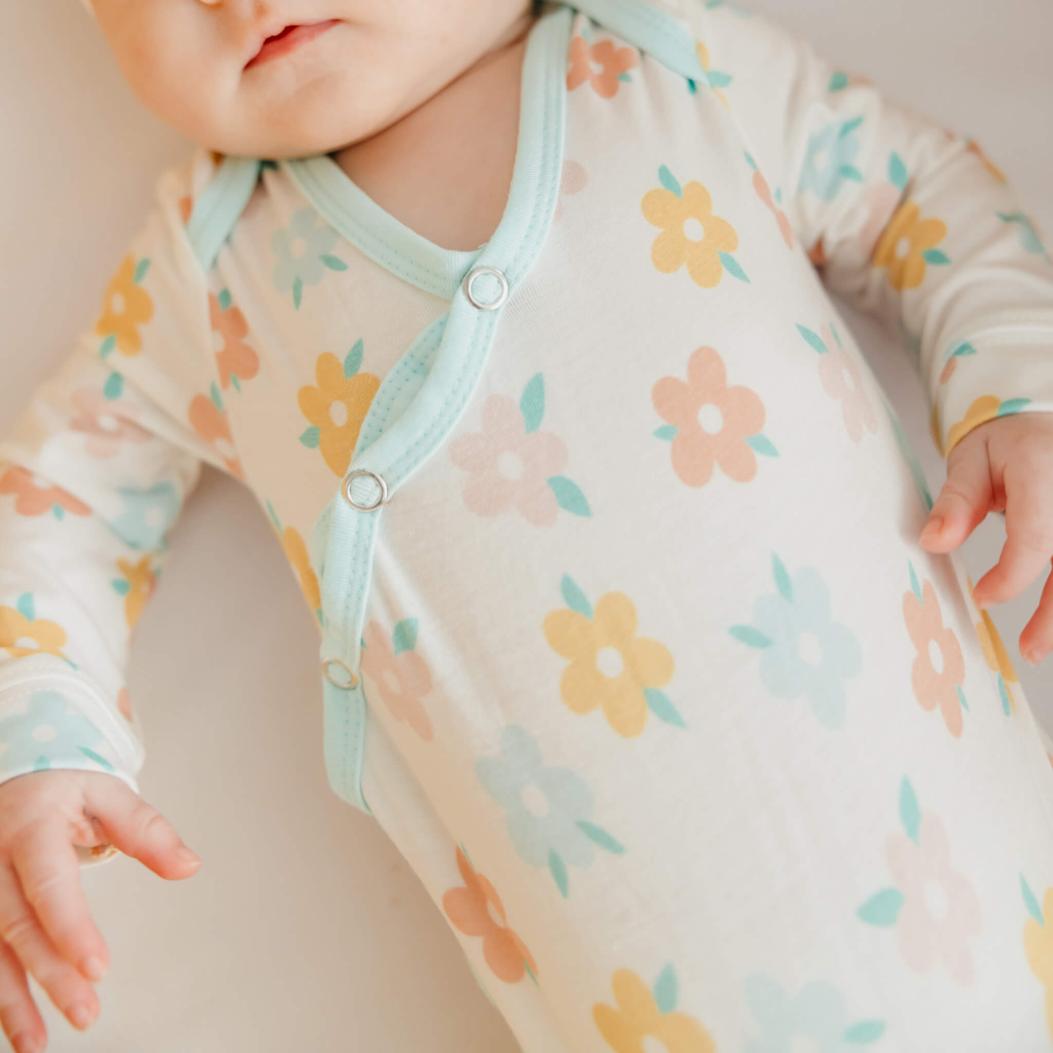 Copper Pearl Newborn Knotted Gown | Daisy
