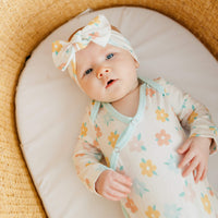 Copper Pearl Newborn Knotted Gown | Daisy