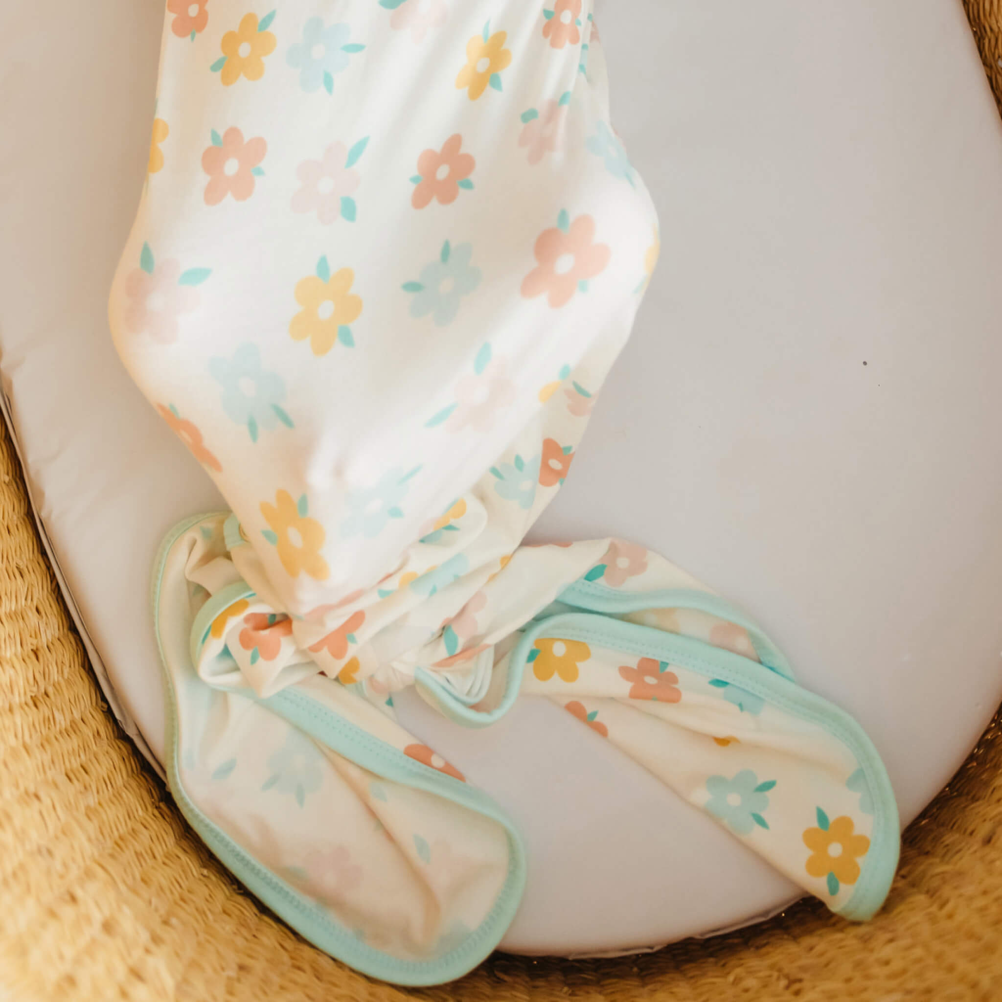 Copper Pearl Newborn Knotted Gown | Daisy