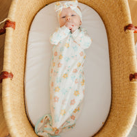 Copper Pearl Newborn Knotted Gown | Daisy