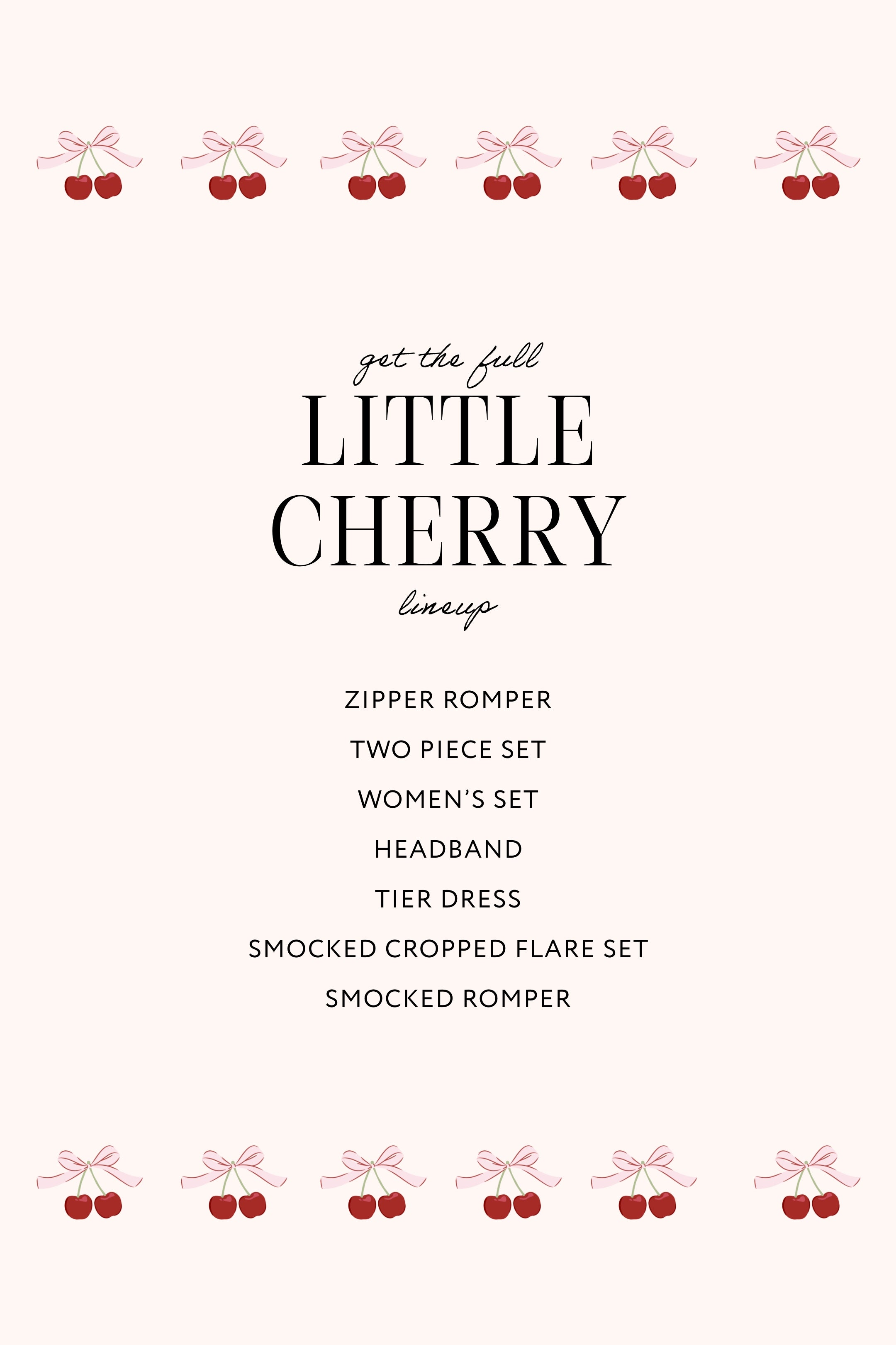 In My Jammers Little Cherry Zipper Romper