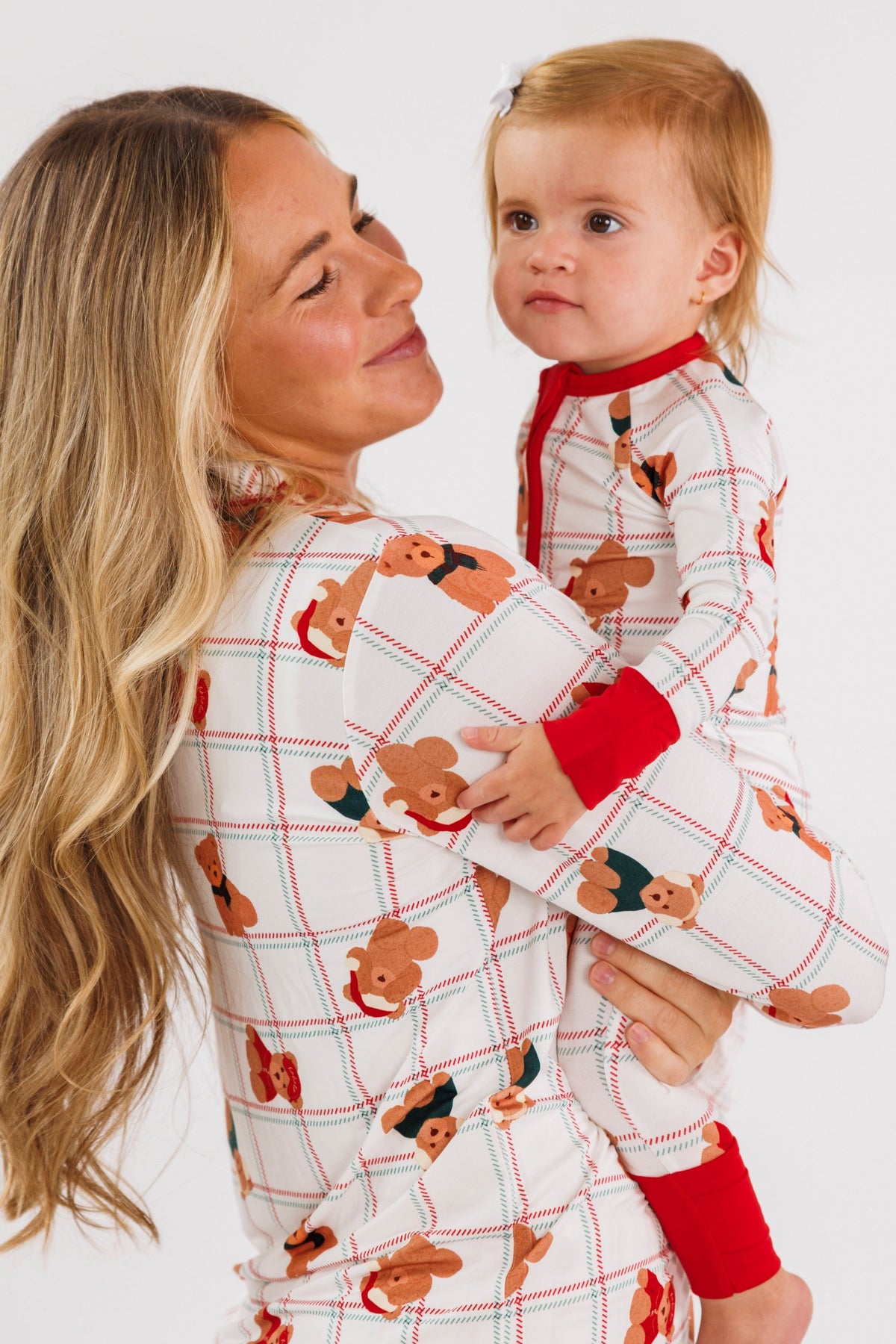 In My Jammers Cozy Christmas Bears Women's Long Sleeve Ruffle Set
