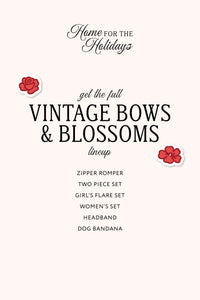 In My Jammers Vintage Bows and Blossoms Headband