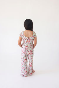 Posh Peanut Millicent Short Sleeve Scoop Back Wide Leg Jumpsuit