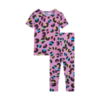 Electric Leopard - Short Sleeve Basic Pajama