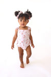 Posh Peanut London Ruffled Strap Bubble Romper