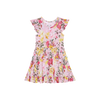 Gaia - Cap Sleeve Ruffled Twirl Dress