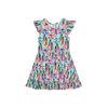 Irina - Cap Sleeve Ruffled Twirl Dress