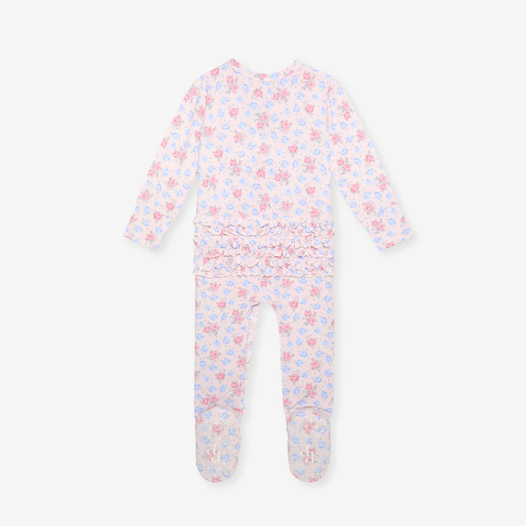 Posh Peanut Laney Footie Ruffled Zippered One Piece