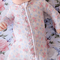 Posh Peanut Laney Footie Ruffled Zippered One Piece
