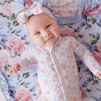 Posh Peanut Laney Footie Ruffled Zippered One Piece