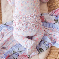 Posh Peanut Laney Footie Ruffled Zippered One Piece