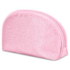 Iscream Pink Rhinestone Oval Cosmetic Bag