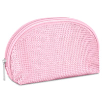 Iscream Pink Rhinestone Oval Cosmetic Bag