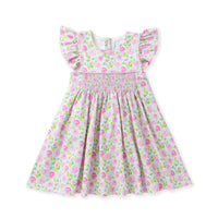 Pink Posies Smocked Dress
