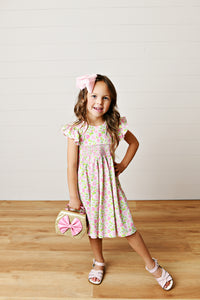 Pink Posies Smocked Dress