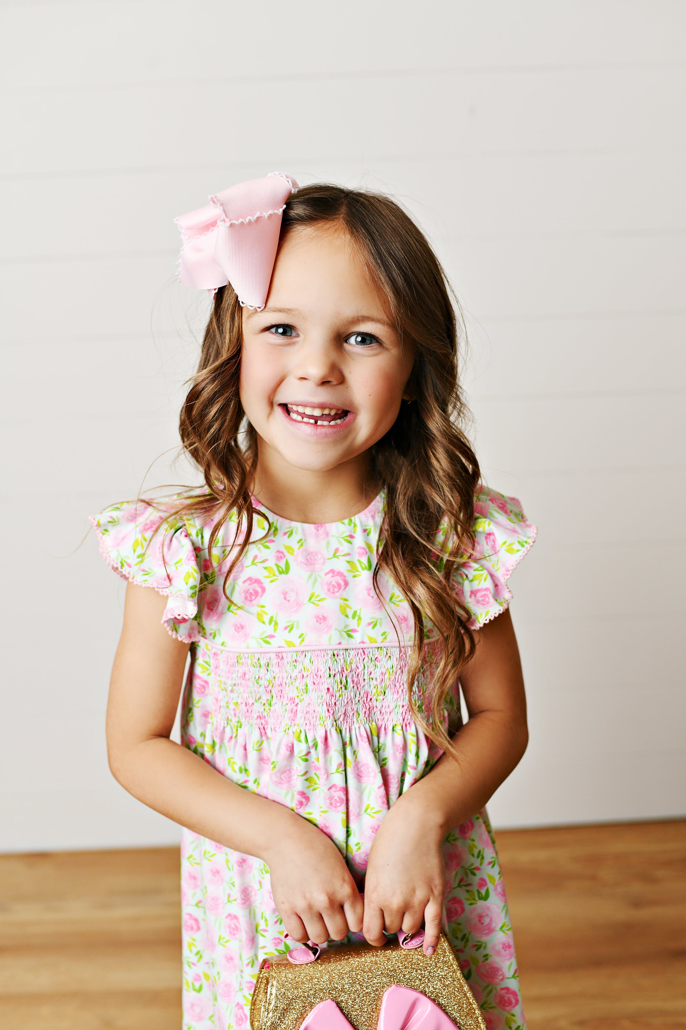 Pink Posies Smocked Dress