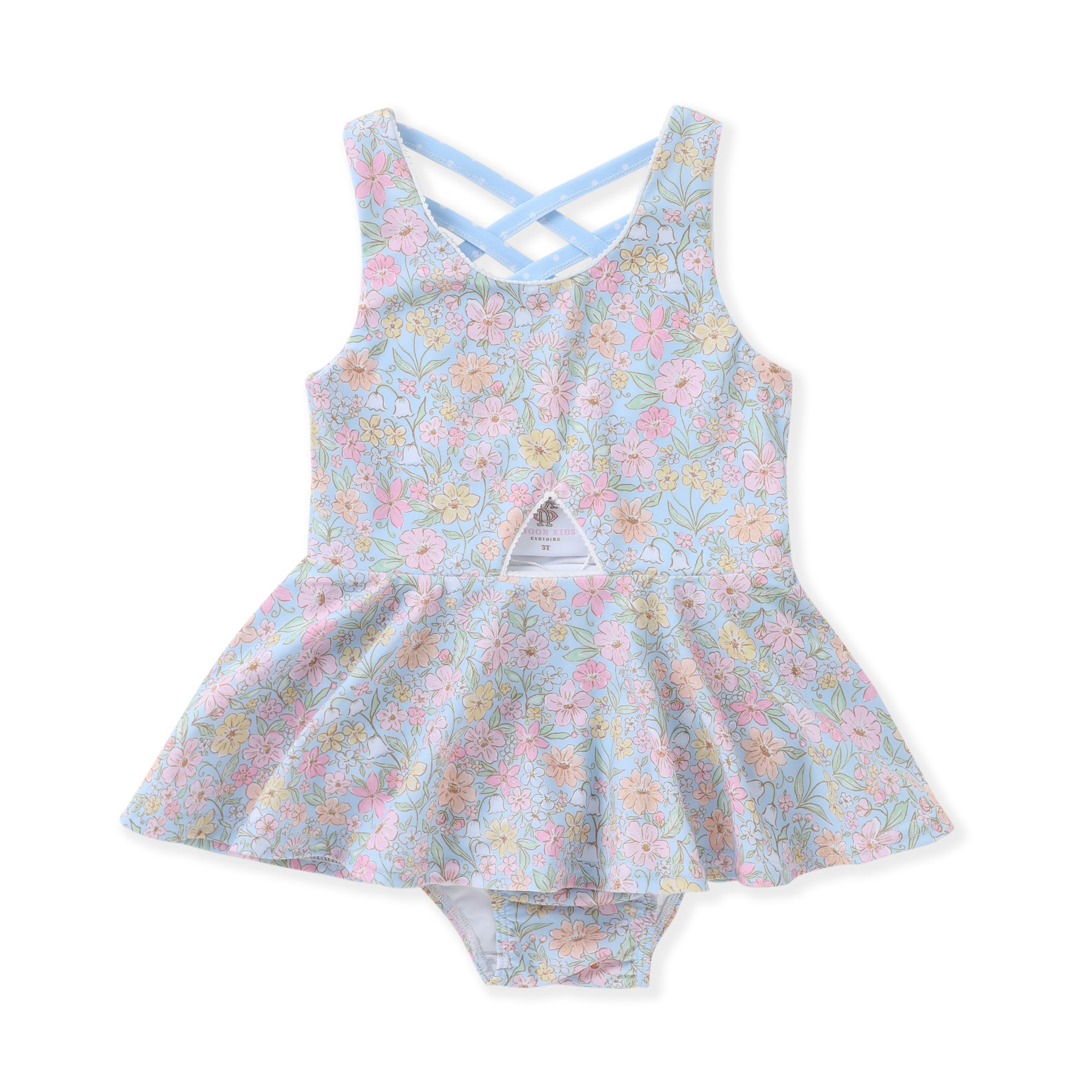 Watercolor Garden 1Pc Swimsuit