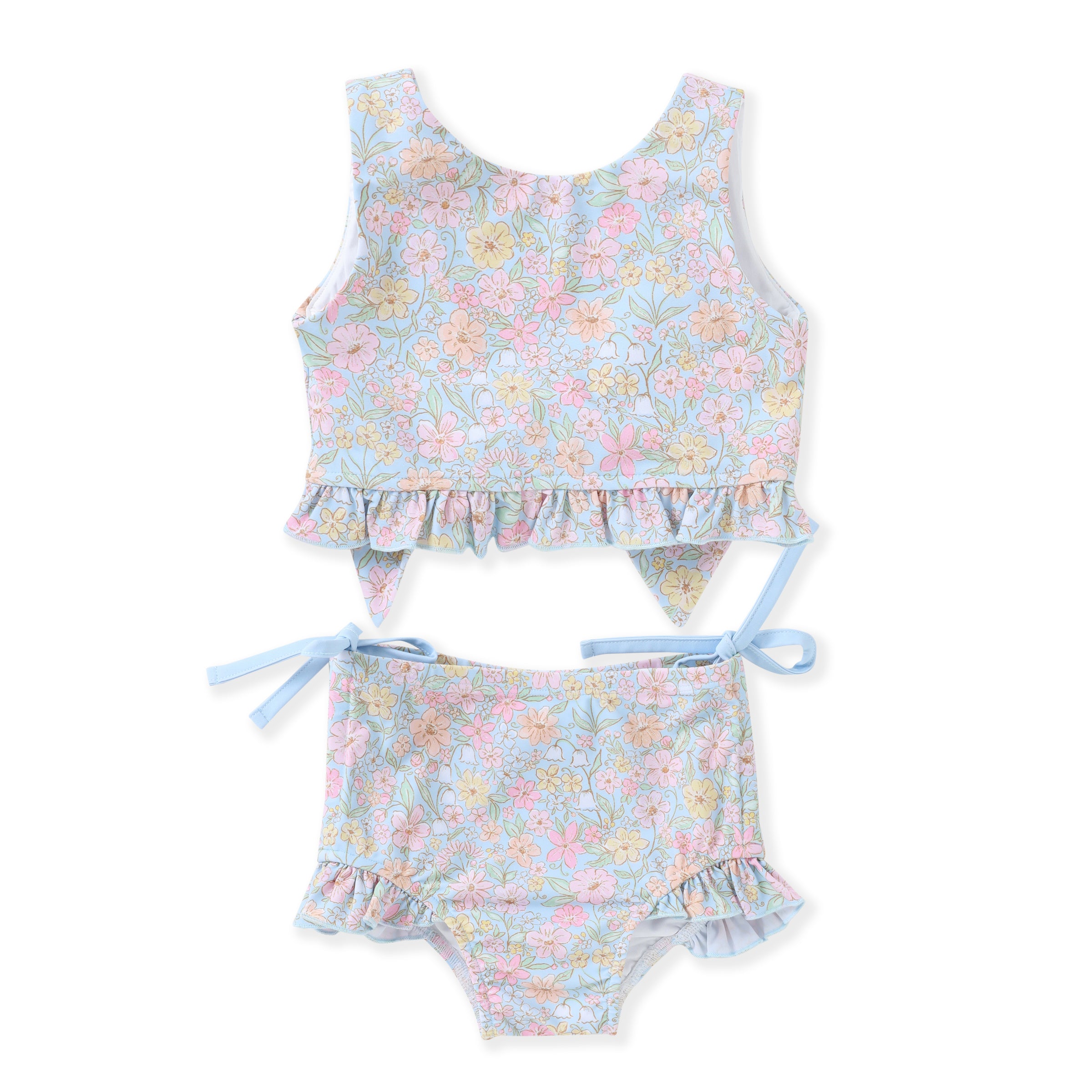 Watercolor Garden 2Pc Swim Suit