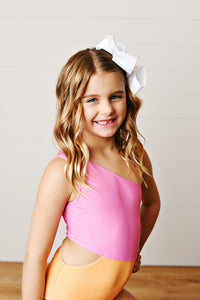 Orange Sherbert Cut Out 1Pc Swim