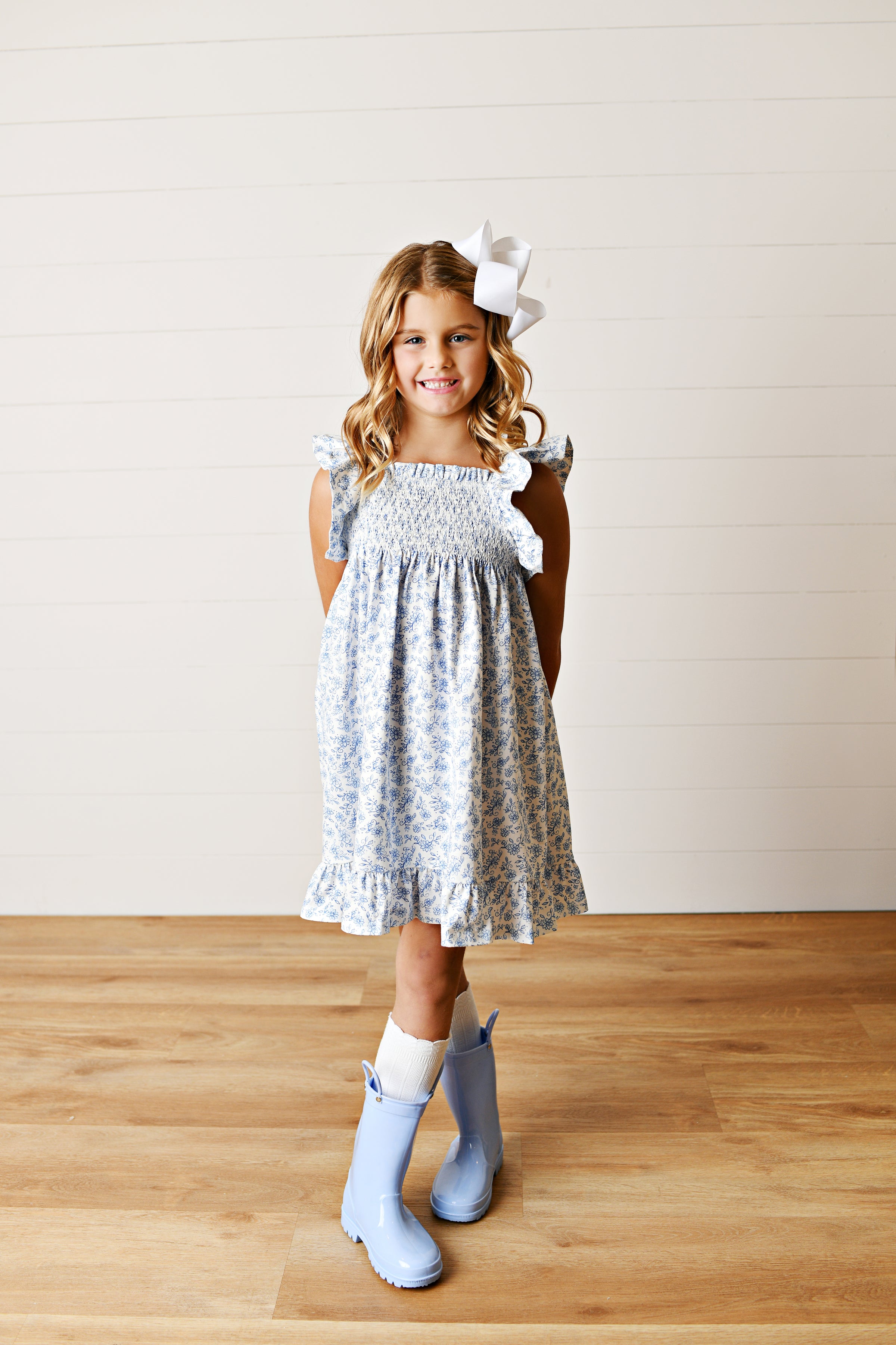 Chintz Floral Smocked Dress