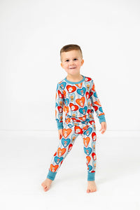 In My Jammers Blue Fur-Ever Valentine Two Piece Set