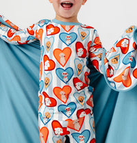 In My Jammers Blue Fur-Ever Valentine Two Piece Set