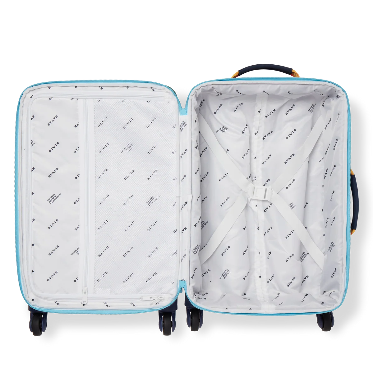 Green & Navy Logan Carry-On Suitcase