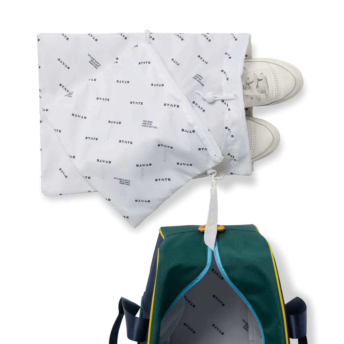 Green & Navy Rockaway Duffle - Baby Biz