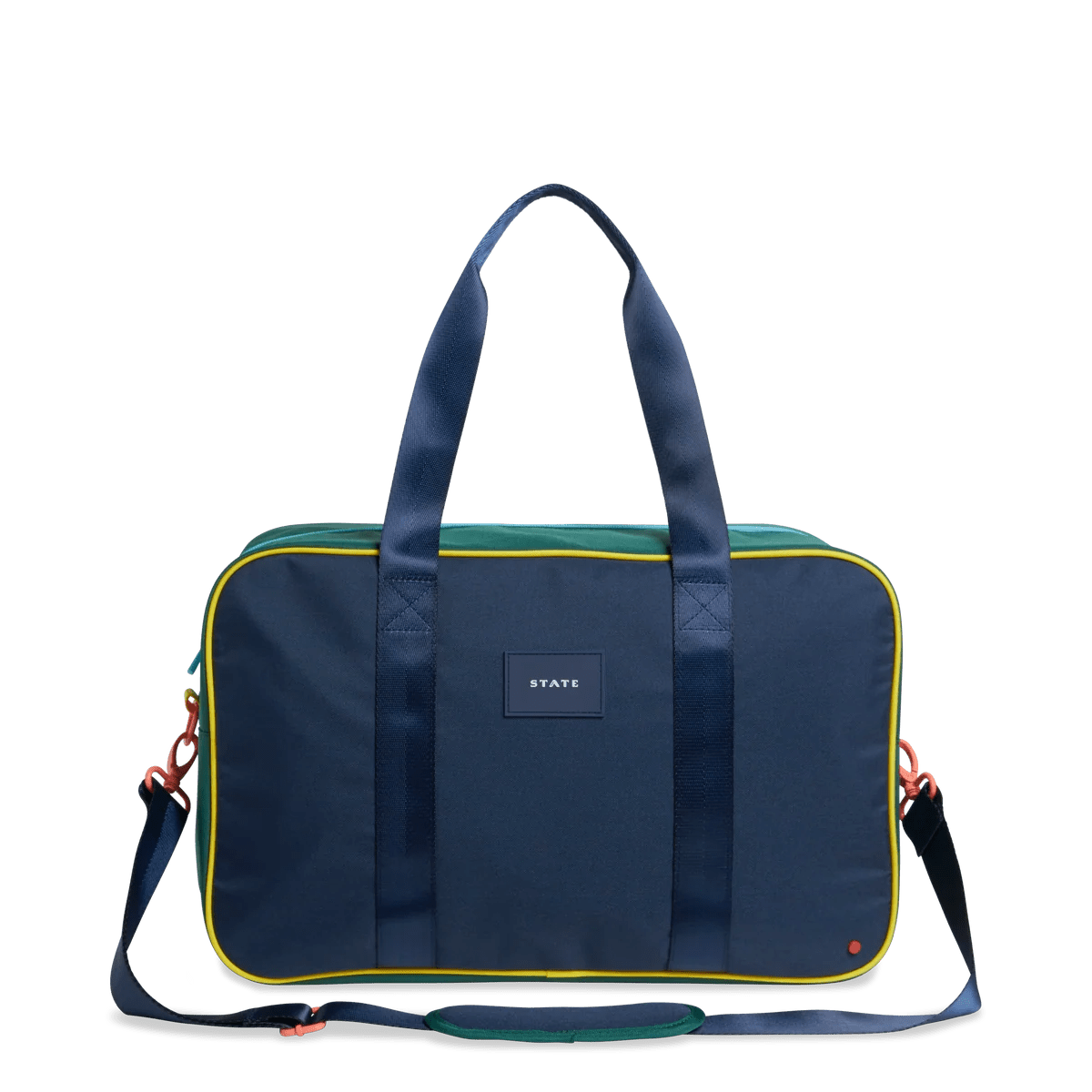 Green & Navy Rockaway Duffle - Baby Biz
