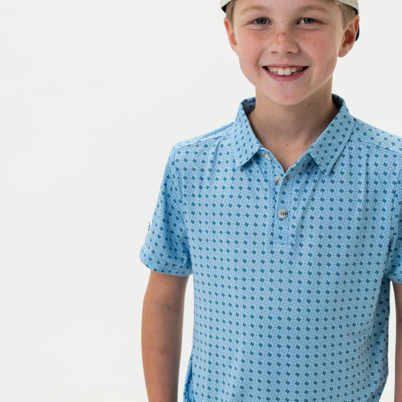 Burlebo Youth Polo | Texas Light Blue