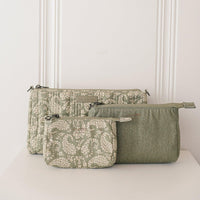 Sazan + JuJuBe 3-piece Pouch Clutch Purse Set | Paisley Floral