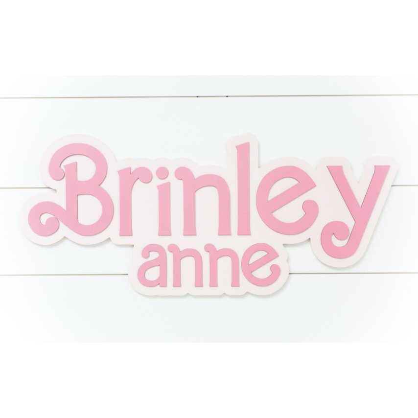 Sugar + Maple Bubble Doll Wood Sign