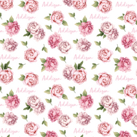 Sugar + Maple Personalized Bib | Peonies