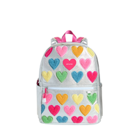 STATE Kane Double Pocket Backpack | Happy Fuzzy Hearts