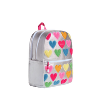 STATE Kane Double Pocket Backpack | Happy Fuzzy Hearts