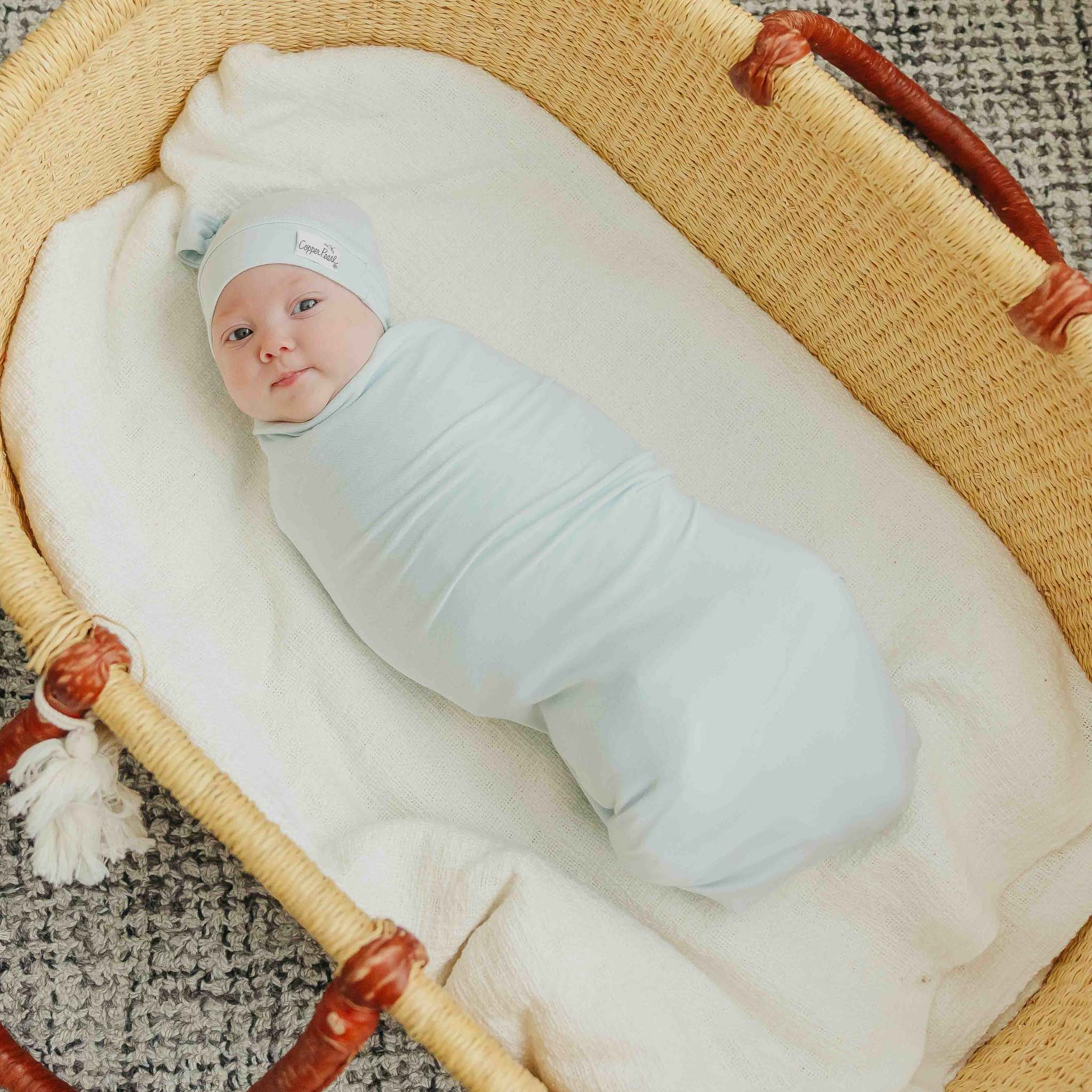 Copper Pearl Knit Swaddle Blanket | Air