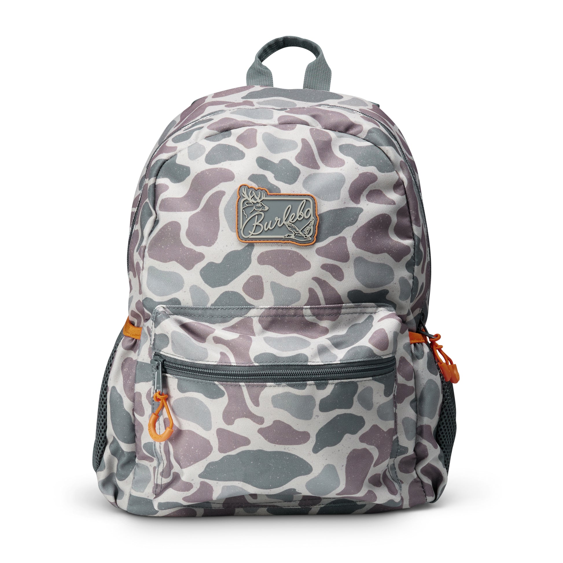 Burlebo Toddler Backpack | Classic Deer Camo (Orange Trim)