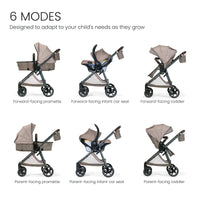 Britax Phases Travel System with Arbor Infant Car Seat + StayTight Base