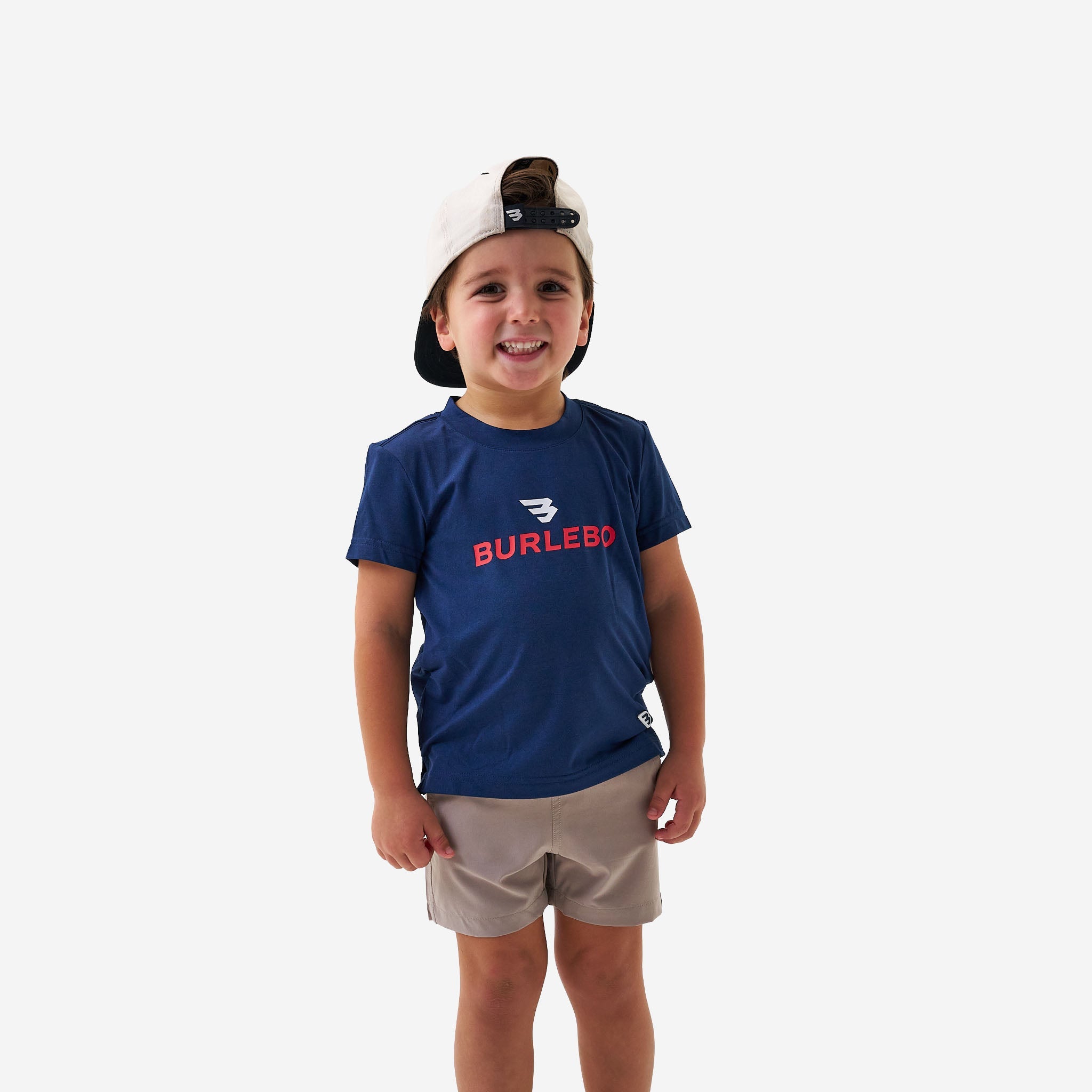 Burlebo Youth Go To Tee Prepack | Flying B Logo | Navy & Sage