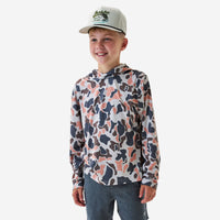 Burlebo Youth Performance Hoodie | Vintage Camo