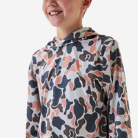 Burlebo Youth Performance Hoodie | Vintage Camo