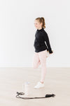 Mila & Rose Balanced Black Full-Zip Ruffle Active Jacket