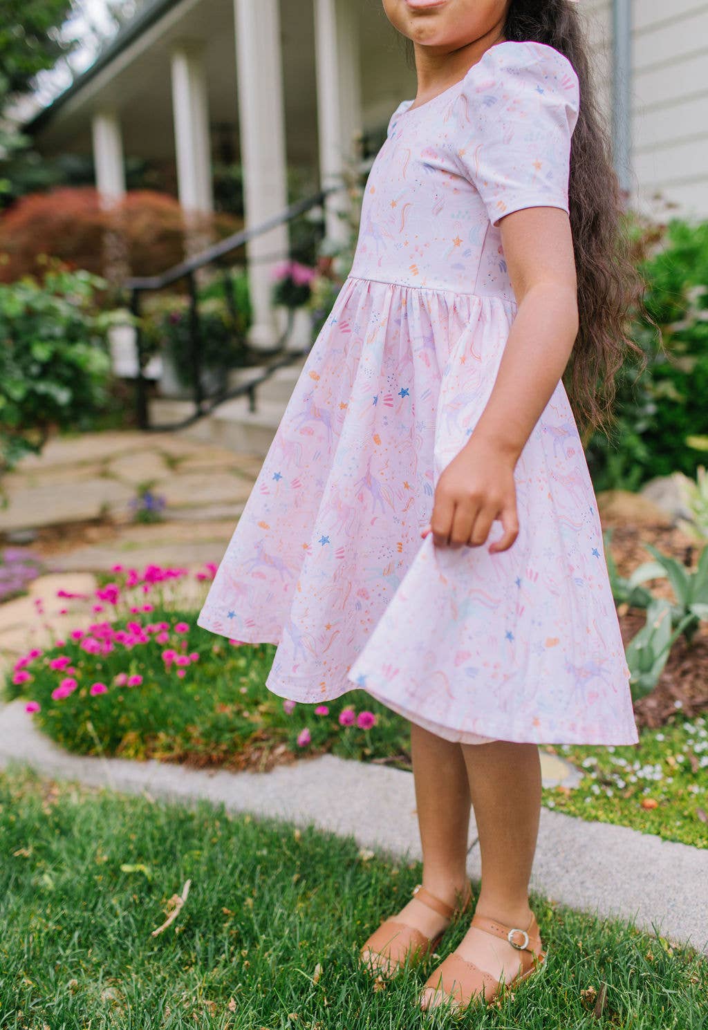 Puff Dress in Dreamy Unicorn