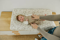 Premium Knit Diaper Changing Pad Cover - Jurassic Park Fossils