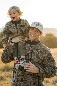 Burlebo Toddler Sherpa Jacket Full Zip - Rocky Mountain Camo