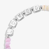 Children's Happy Little Moments | 'Lovely Daughter' | Silver Plated | Bracelet | 6 1/8" Stretch